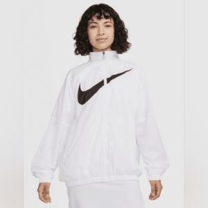 Nike Women's white sport lightweight jacket, boyfriend oversized fit. XL. NWT